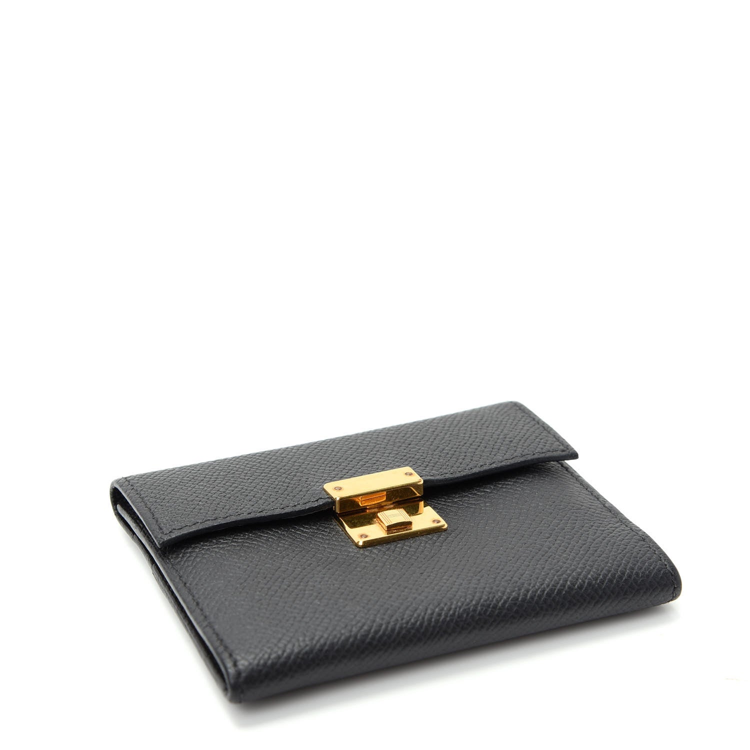 Hermes Epsom Clic Mini Card Holder Black 4 of 8
