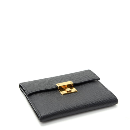 Hermes Epsom Clic Mini Card Holder Black 4 of 8