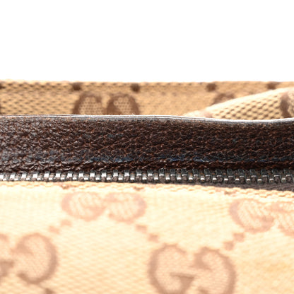 Gucci GG Monogram Web Double Pocket Belt Bag Dark Brown 14 of 15