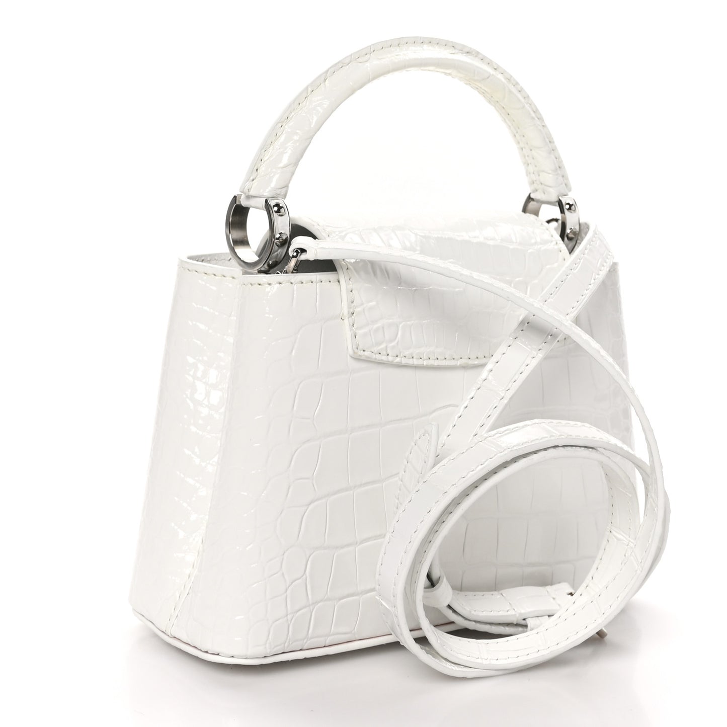 Crocodile Mini Capucines White