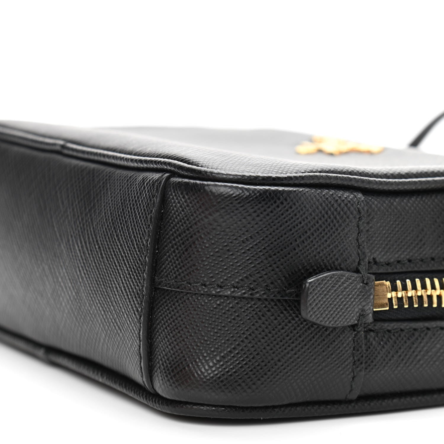 Prada Saffiano Mini Camera Crossbody Bag Black 8 of 9