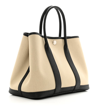 Hermes Toile Negonda Garden Party 30 TPM Beton Black 3 of 10