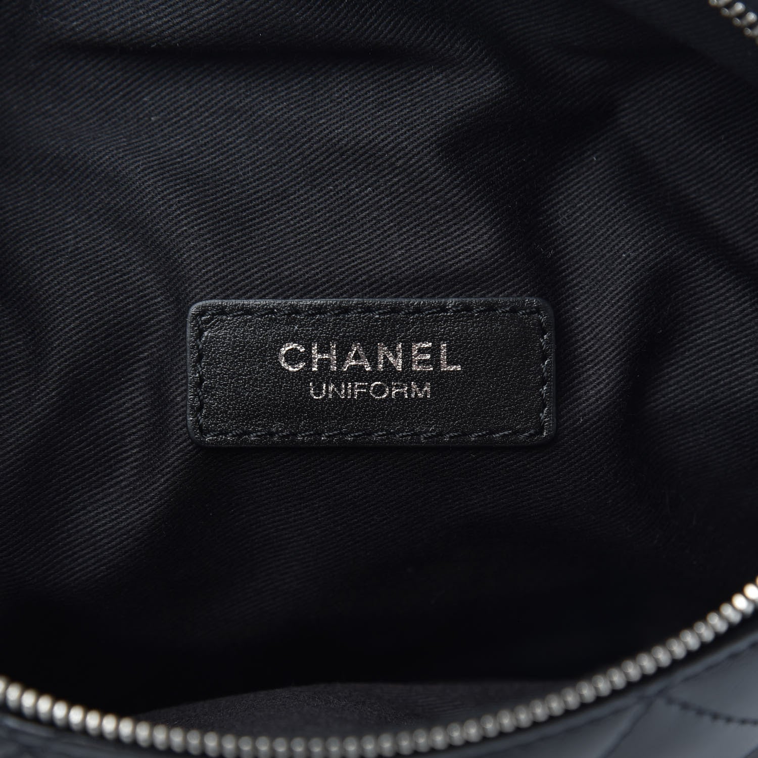 Chanel Calfskin Quilted Waist Belt Bag Black 6 of 9