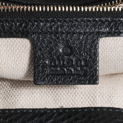 Gucci Pebbled Calfskin Large Soho Chain Shoulder Bag Black 6 of 8
