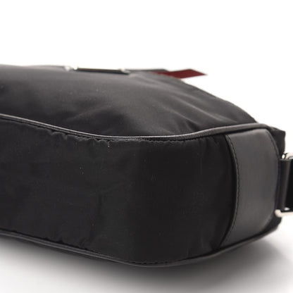 Prada Tessuto Nylon Studded New Vela Shoulder Bag Black Fuoco 7 of 11