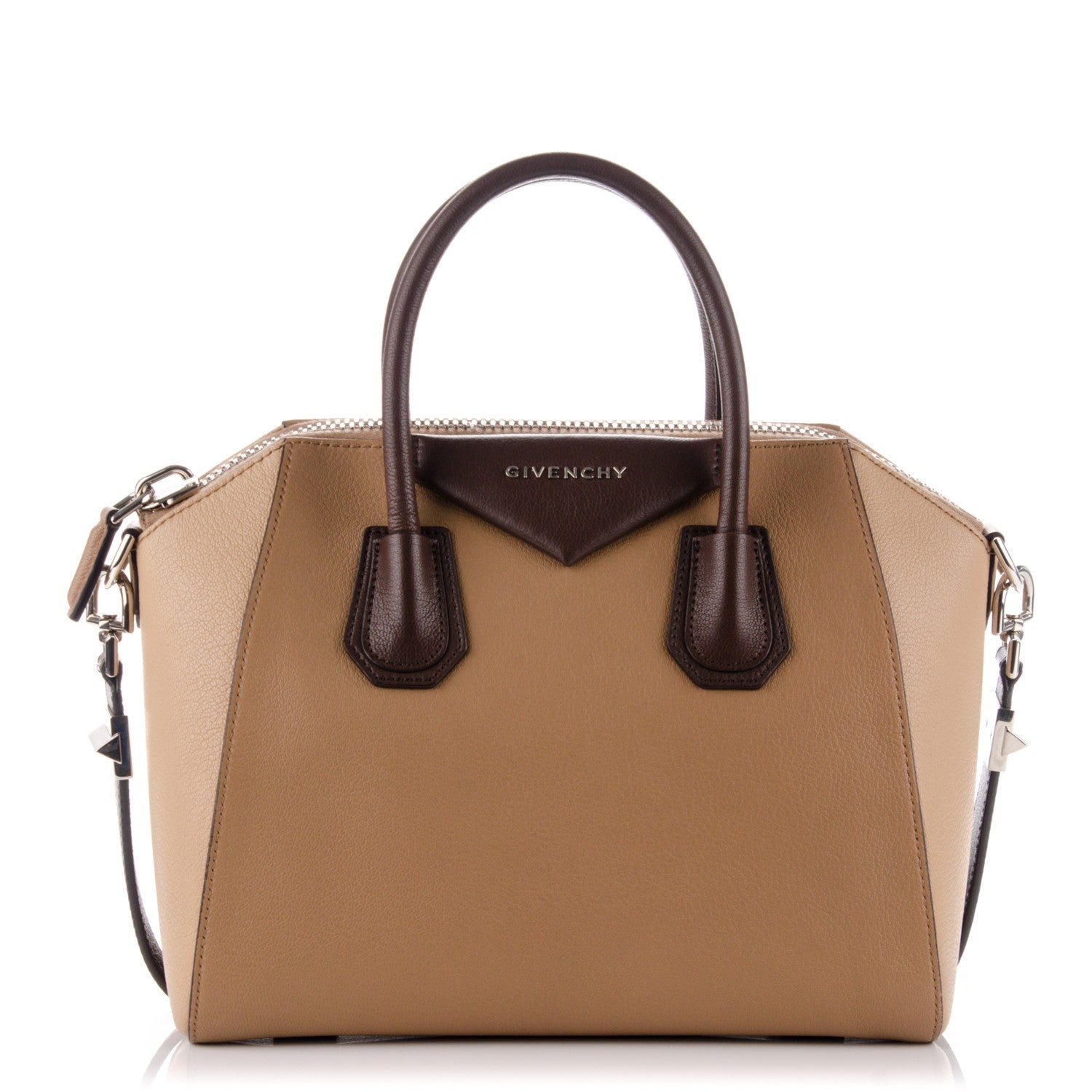 Givenchy Sugar Goatskin Medium Tri-Color Antigona Beige Camel Brown 1 of 7