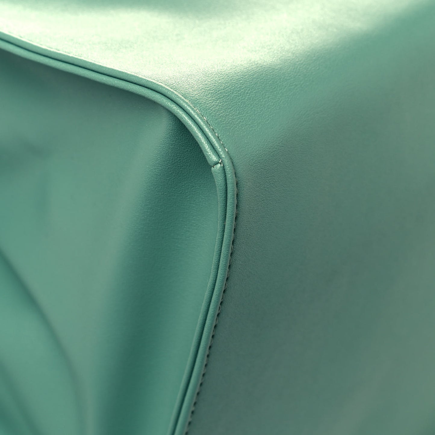 Vegan Leather Large Shopping Bag Sage