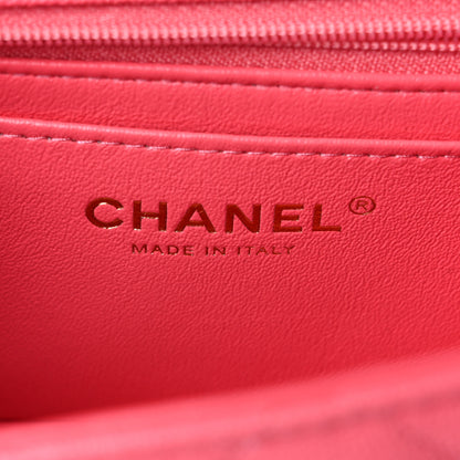 Chanel Caviar Quilted Mini Top Handle Rectangular Flap Pink 6 of 10