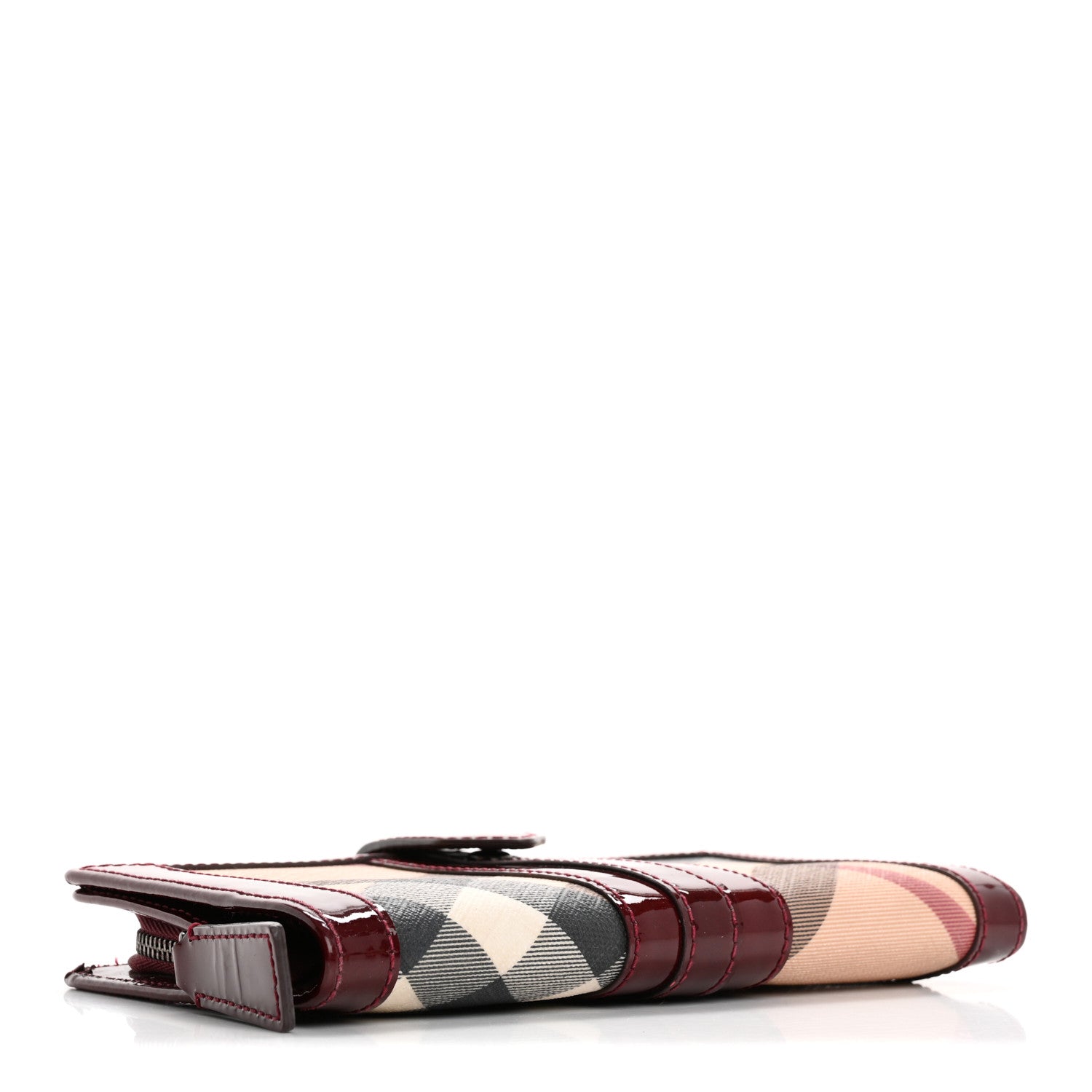 Burberry Supernova Check Constance Continental Wallet Dark Red 4 of 12