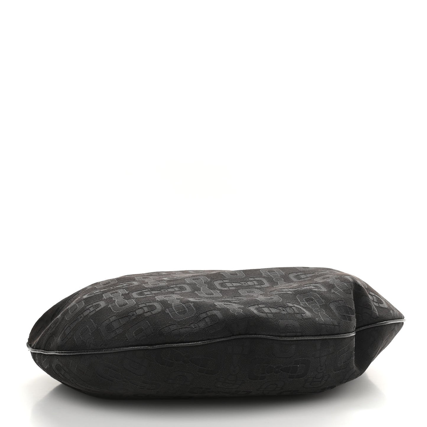 Canvas Horsebit Glam Hobo Black