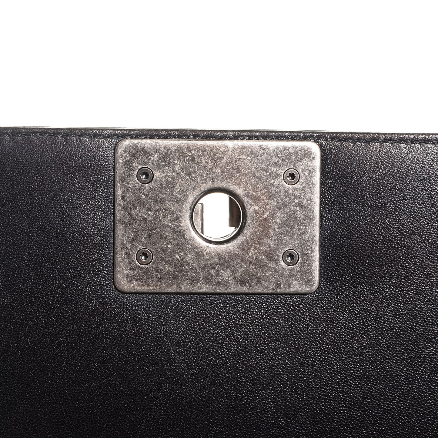 Lambskin Quilted New Medium Boy Flap Black