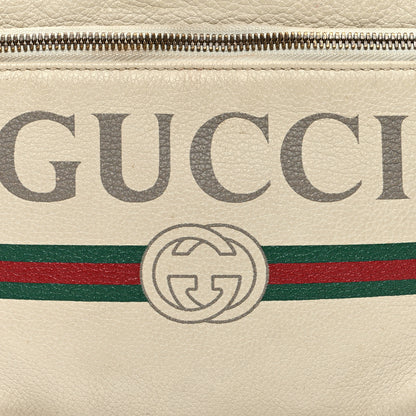 Gucci Grained Calfskin Small Logo Belt Bag White 8 of 13