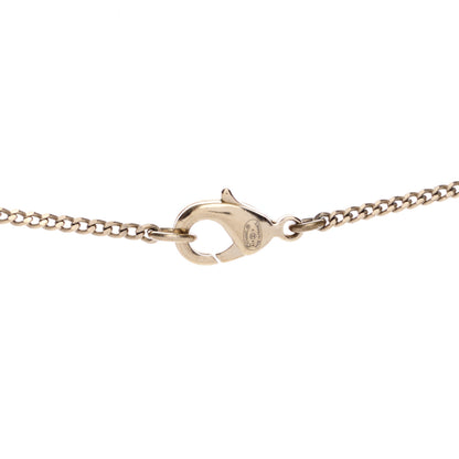 Chanel Enamel Bead Pearl CC Drop Necklace Black Gold 3 of 3