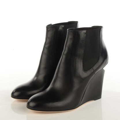 Chanel Lambskin Pearl CC Ankle Boots 38.5 Black 4 of 9