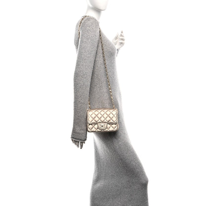 Chanel Metallic Lambskin Quilted Mini Square Flap Gold 2 of 12