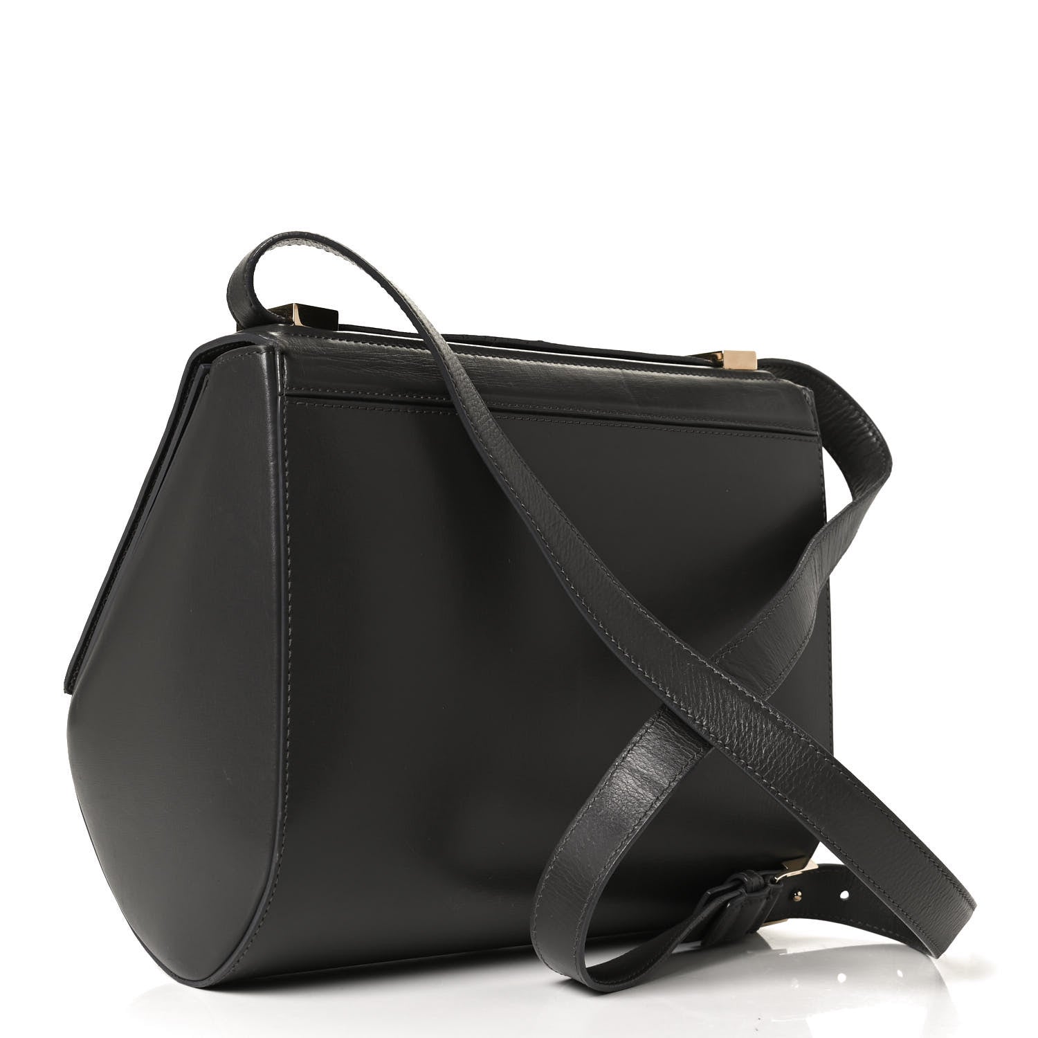 Givenchy Textured Calfskin Medium Pandora Box Crossbody Bag Dark Gray 2 of 19