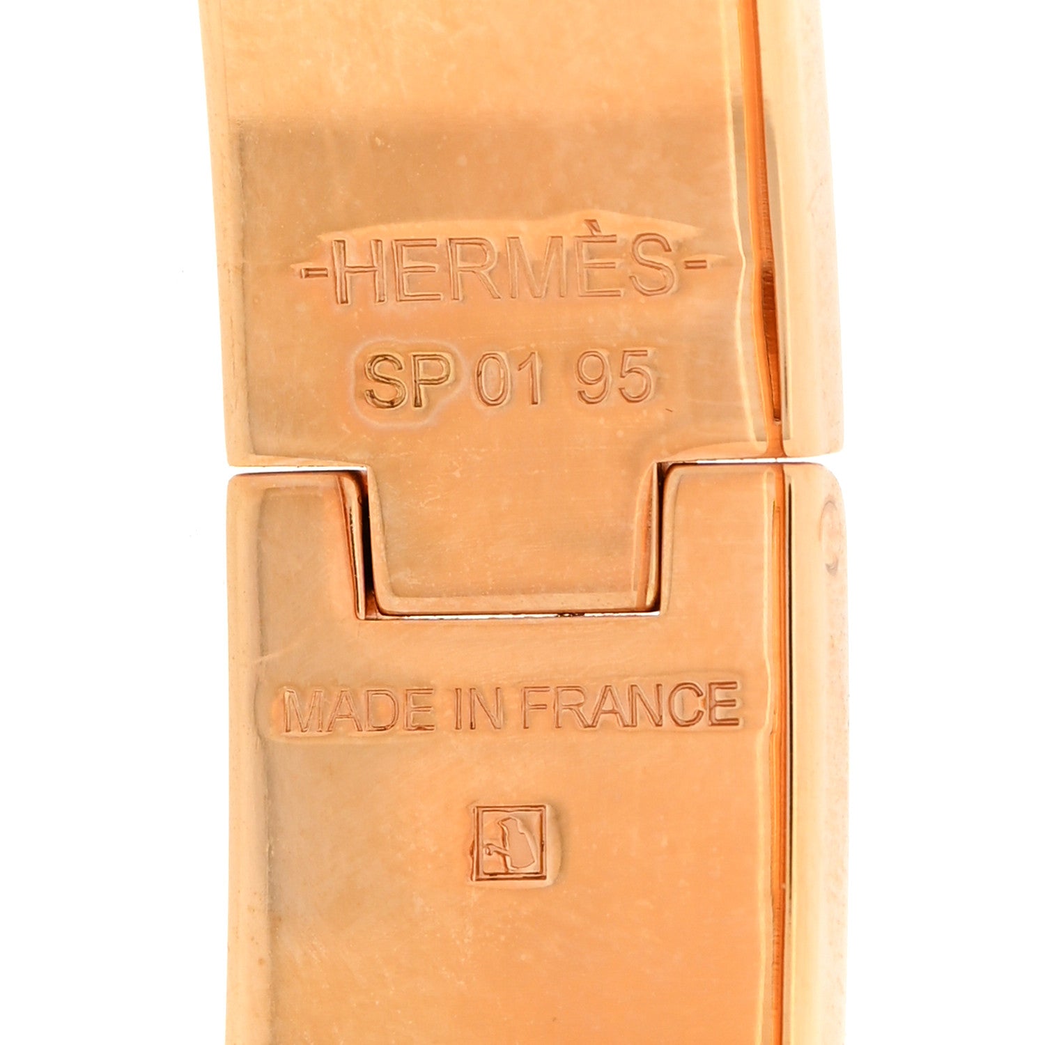 Hermes Enamel Printed Narrow Charniere Brides De Gala Hinged