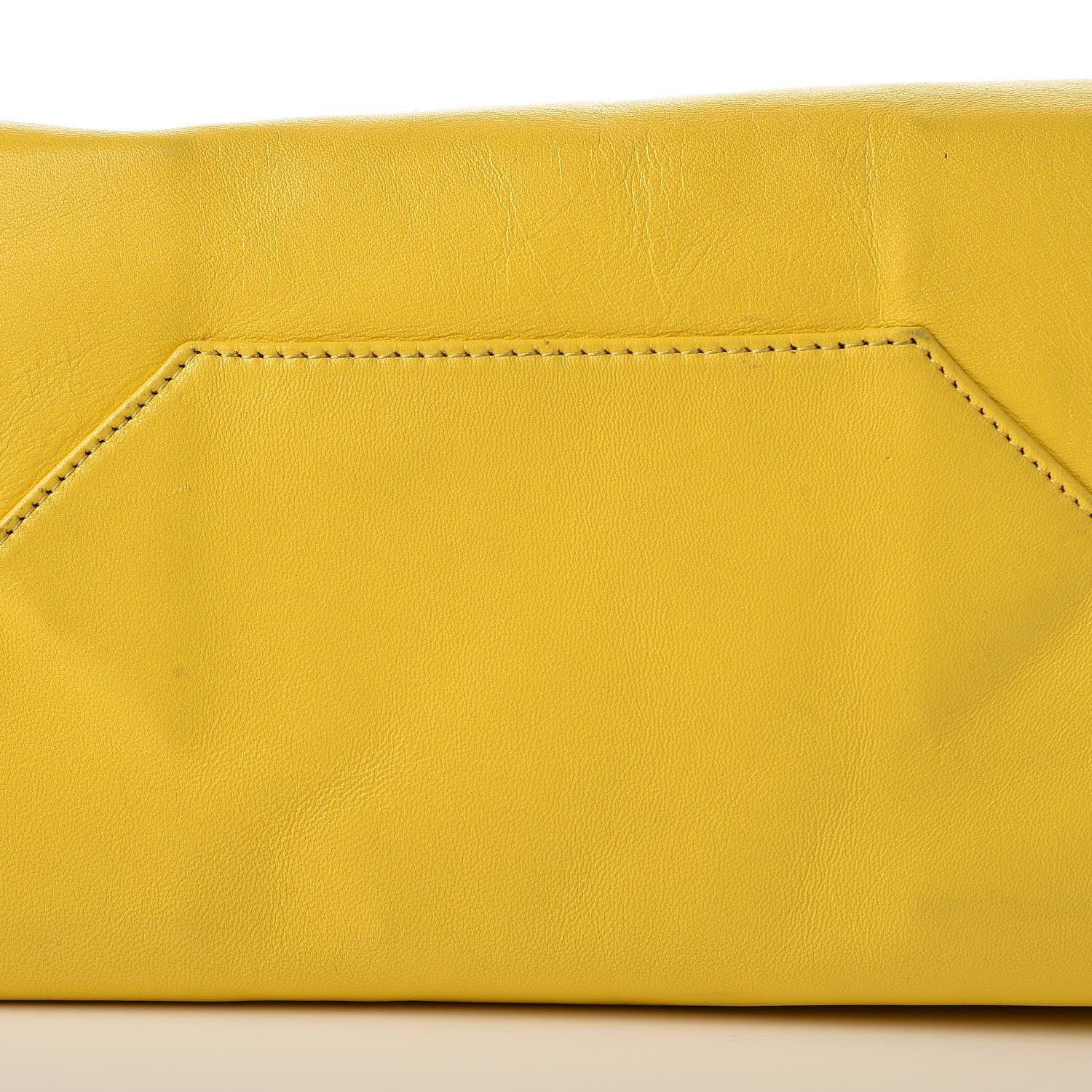 Celine Lambskin Vertical Bi-Cabas White Sun Yellow 28 of 29