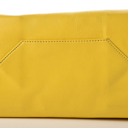 Celine Lambskin Vertical Bi-Cabas White Sun Yellow 28 of 29