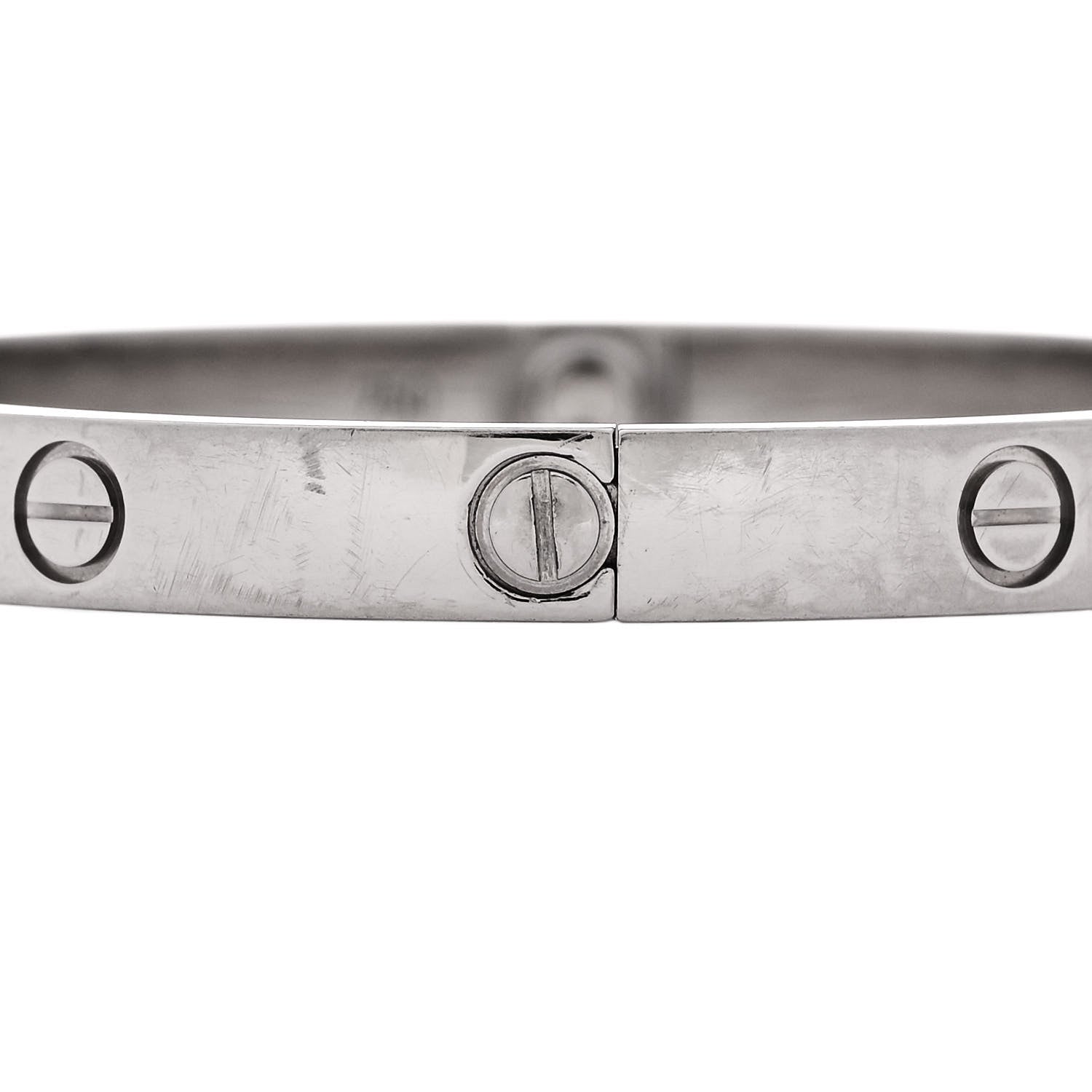 Cartier 18K White Gold LOVE Bracelet 18 4 of 7