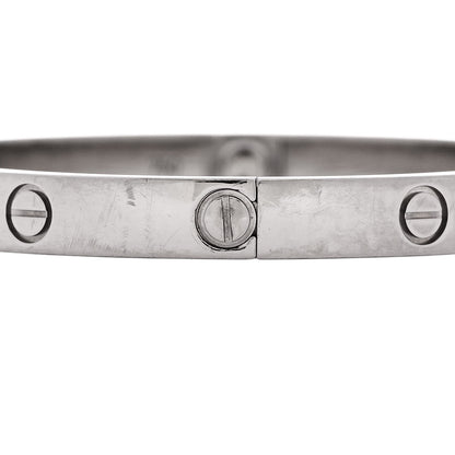Cartier 18K White Gold LOVE Bracelet 18 4 of 7