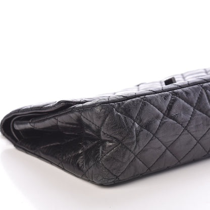Chanel Metallic Aged Calfskin Quilted 2.55 Reissue 226 Flap So Black 9 of 10