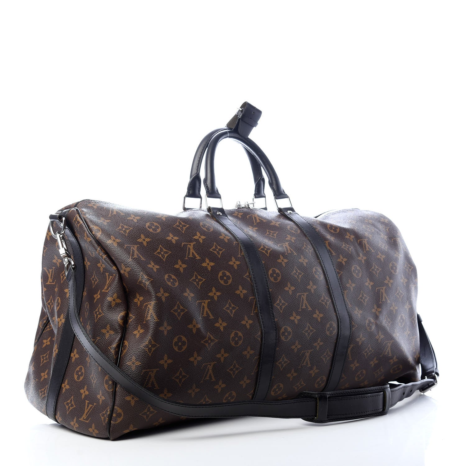 Louis Vuitton Monogram Macassar Keepall Bandouliere 55 2 of 7