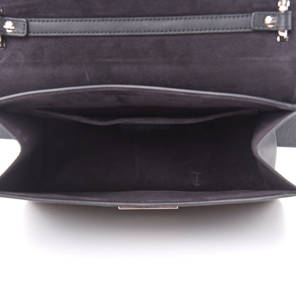 Fendi Vitello Century Velvet F is Fendi FF Kan I Shoulder Bag Black Tobacco 5 of 15