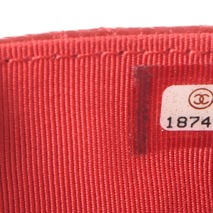 Chanel Caviar Quilted Wallet On Chain WOC Red 8 of 10