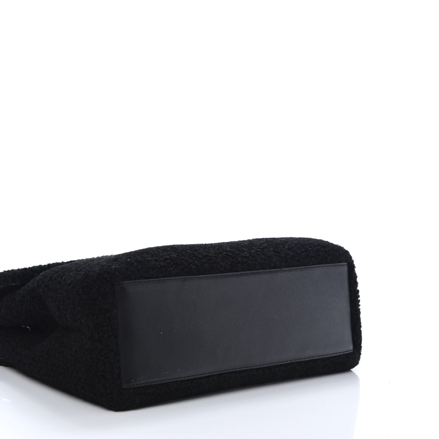 Shearling Medium Loulou Shoulder Bag Black