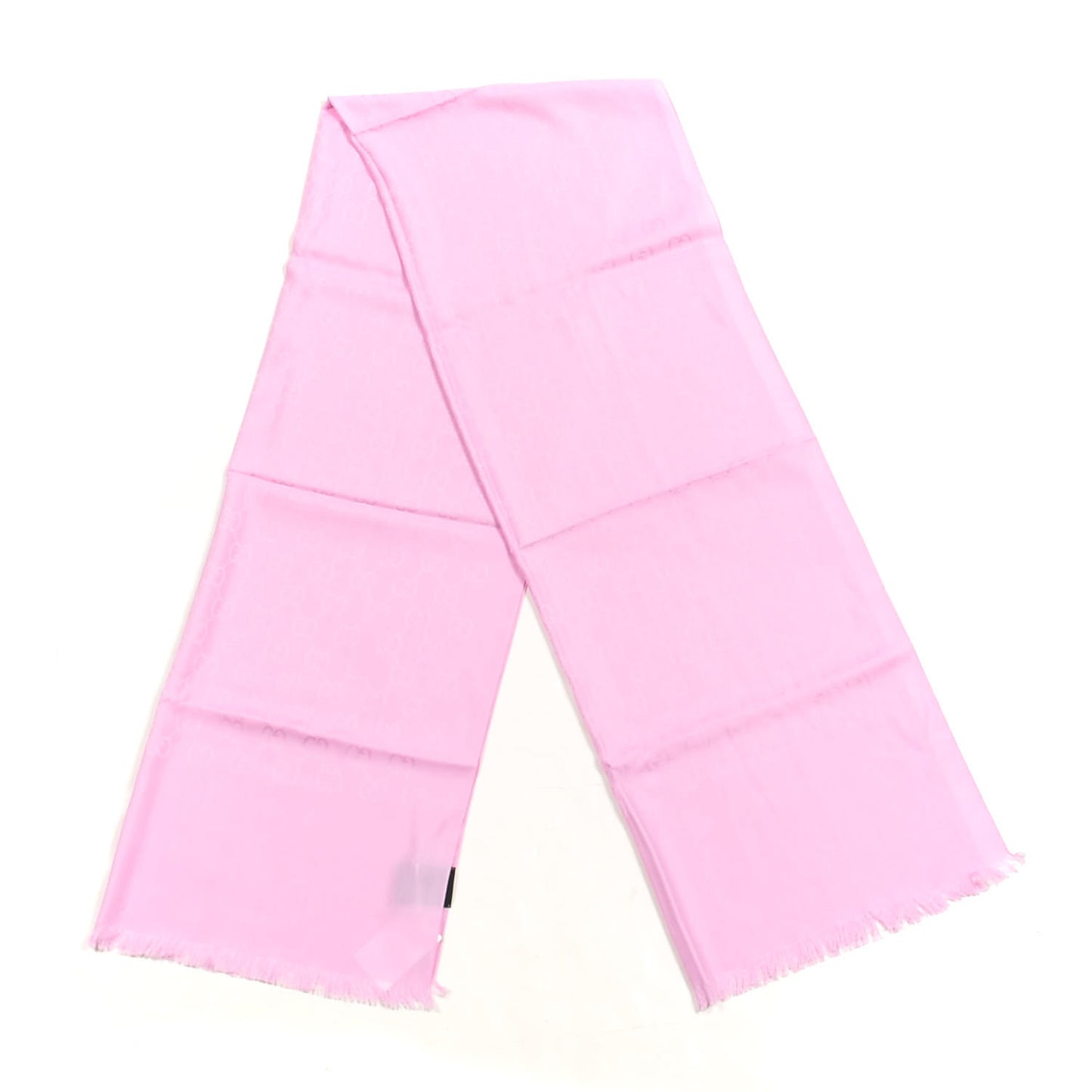 Wool Silk GG Monogram GGNat Plus Scarf Rose