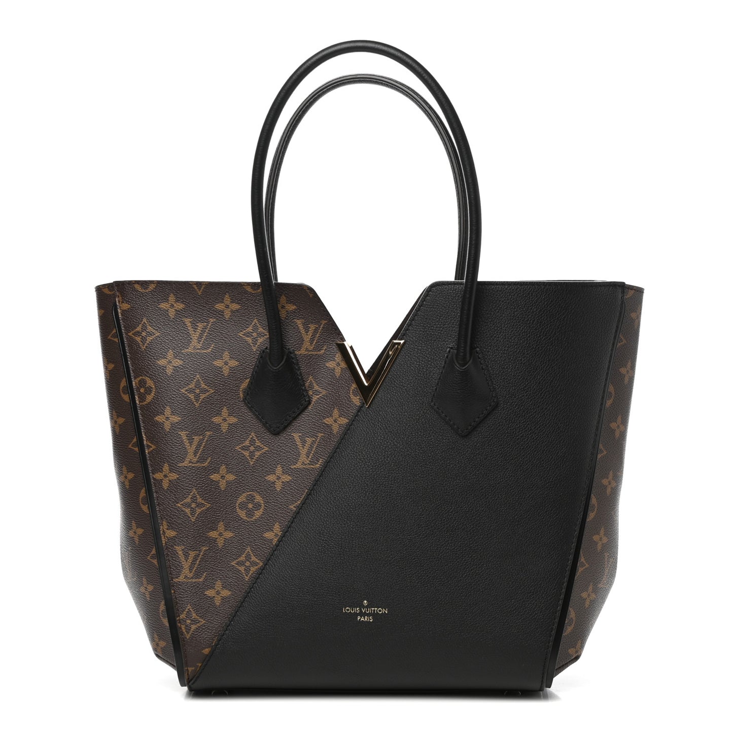 Calfskin Monogram Kimono Tote Black