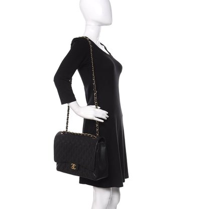 Chanel Caviar Quilted Maxi Double Flap Black 2 of 15
