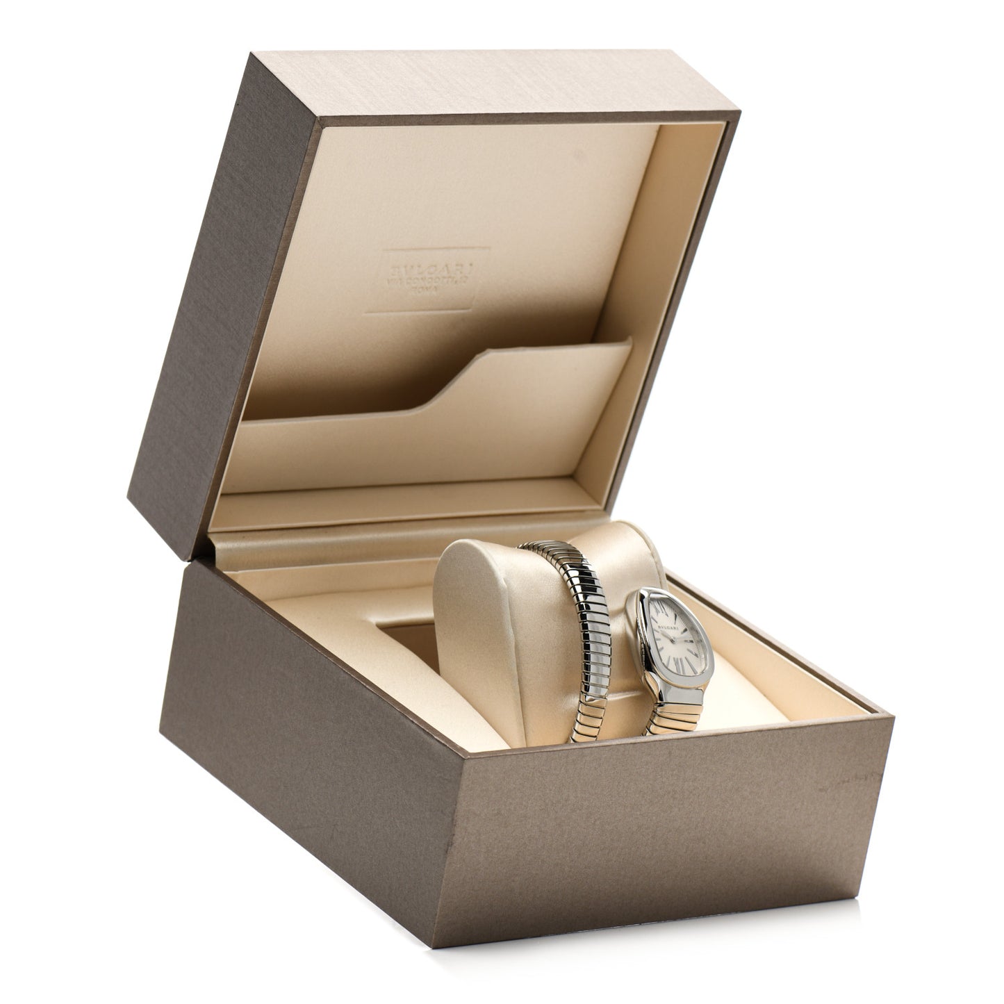 Stainless Steel 35mm Serpenti Tubogas Quartz Watch