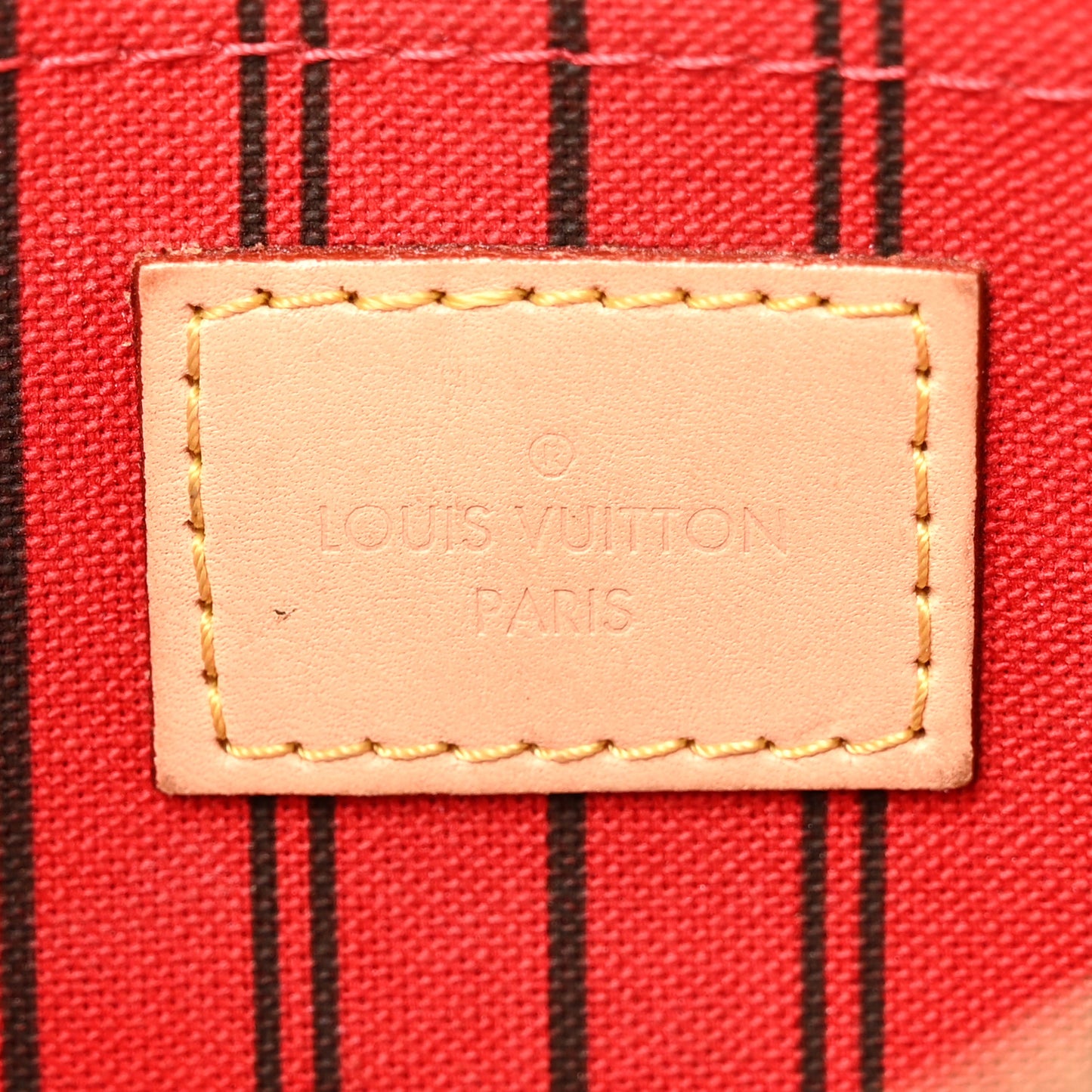 Monogram Neverfull MM GM Pochette Cherry