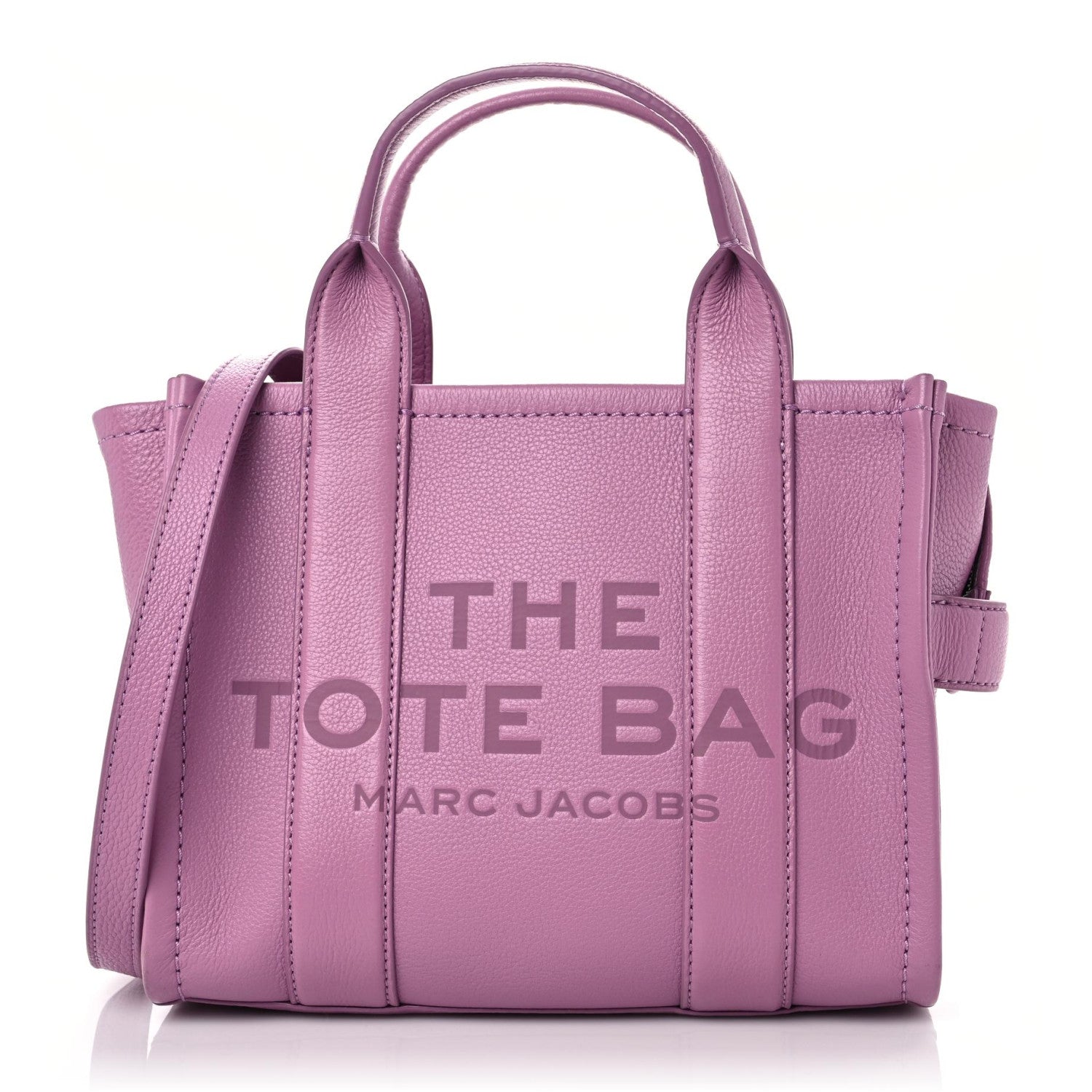 Marc Jacobs Grained Calfskin Small The Tote Bag Orchid Haze 1 of 13