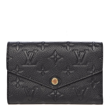 Louis Vuitton Empreinte Compact Curieuse Wallet Black 1 of 8