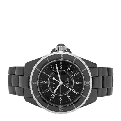 Chanel Stainless Steel Ceramic 38mm J12 Automatic Watch Black 2 of 5