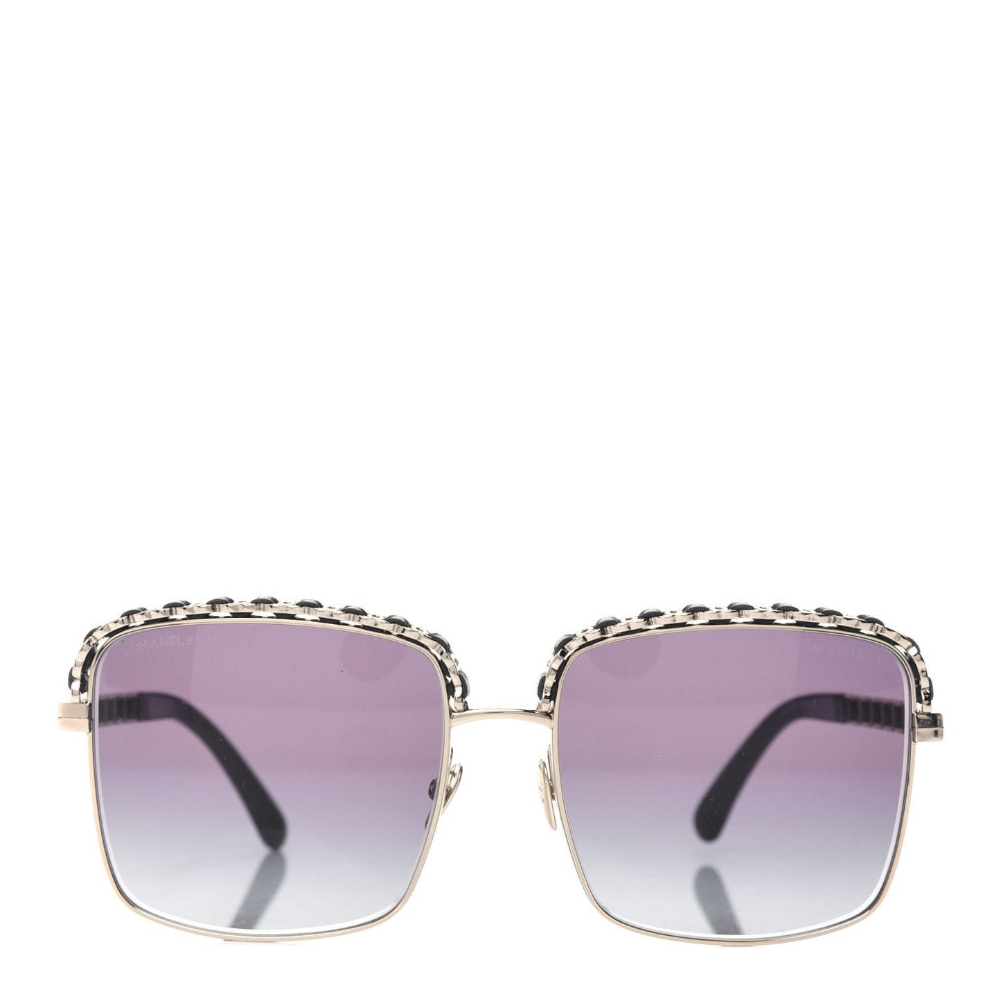 Metal Square Chain Sunglasses 71369 Grey