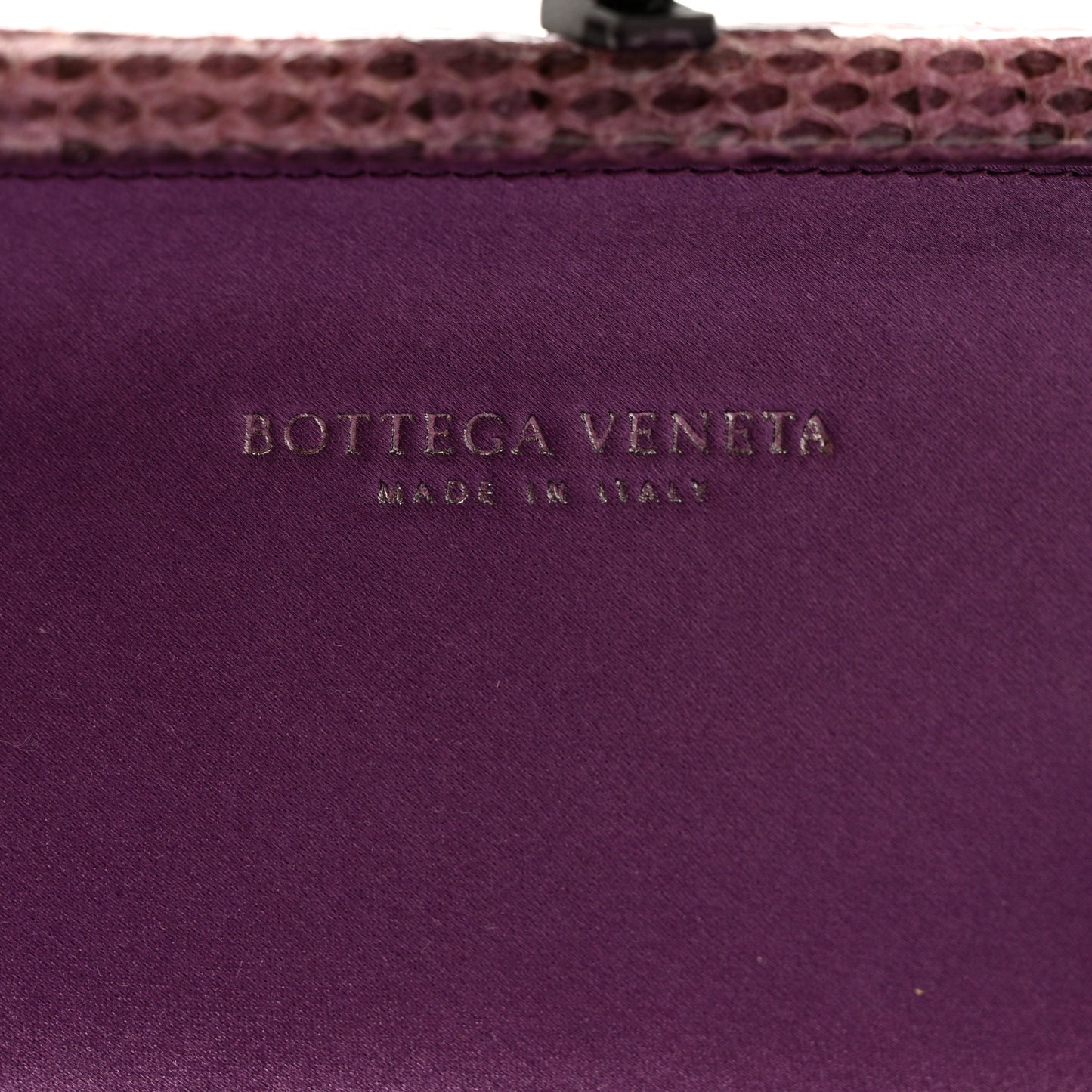 Satin Intreccio Impero Ayers Stretch Knot Clutch Purple