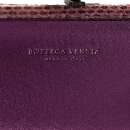 Bottega Veneta Satin Intreccio Impero Ayers Stretch Knot Clutch Purple 5 of 7