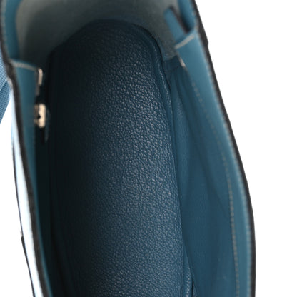 Hermes Taurillon Clemence Sac Good News PM Blue Jean 4 of 9