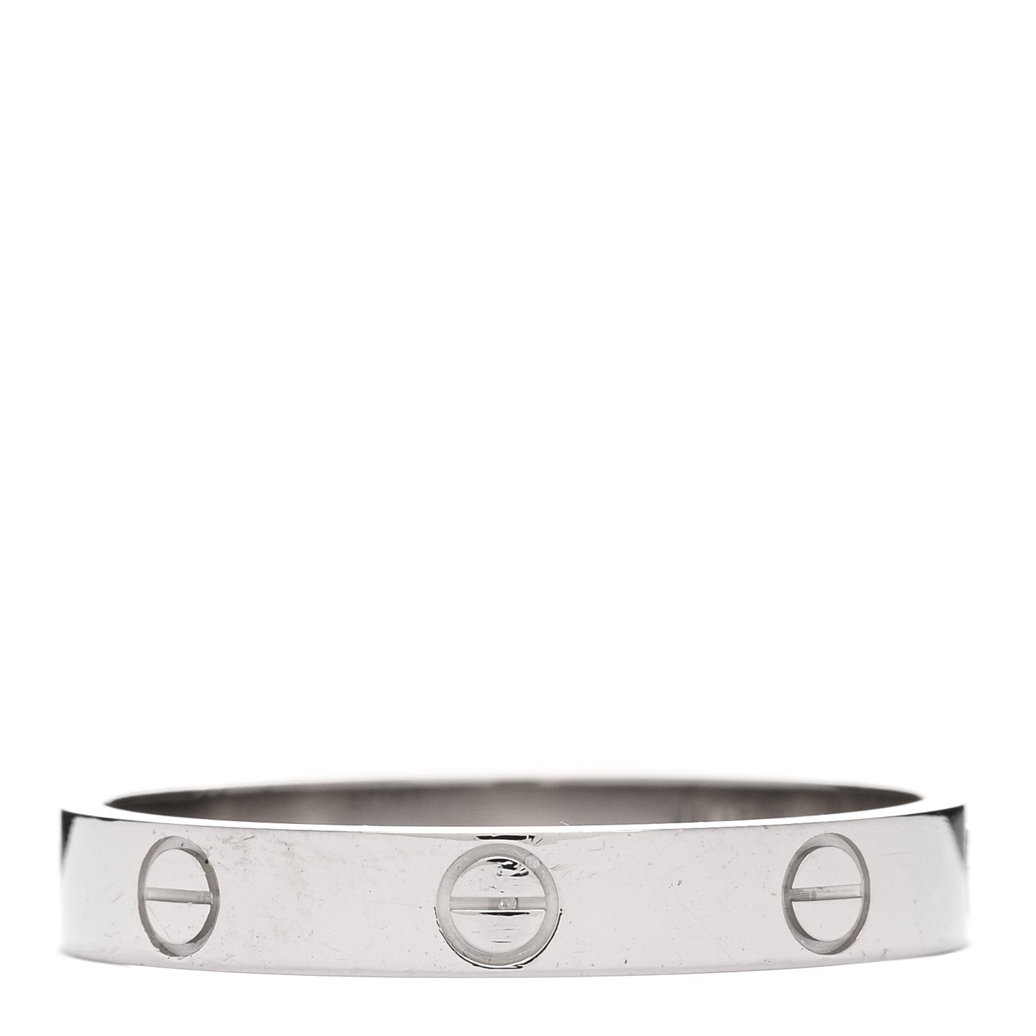 Cartier 18K White Gold 3.5mm LOVE Wedding Band Ring 62 10 2 of 4