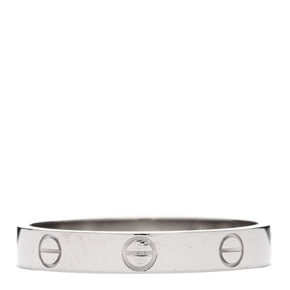 Cartier 18K White Gold 3.5mm LOVE Wedding Band Ring 62 10 2 of 4