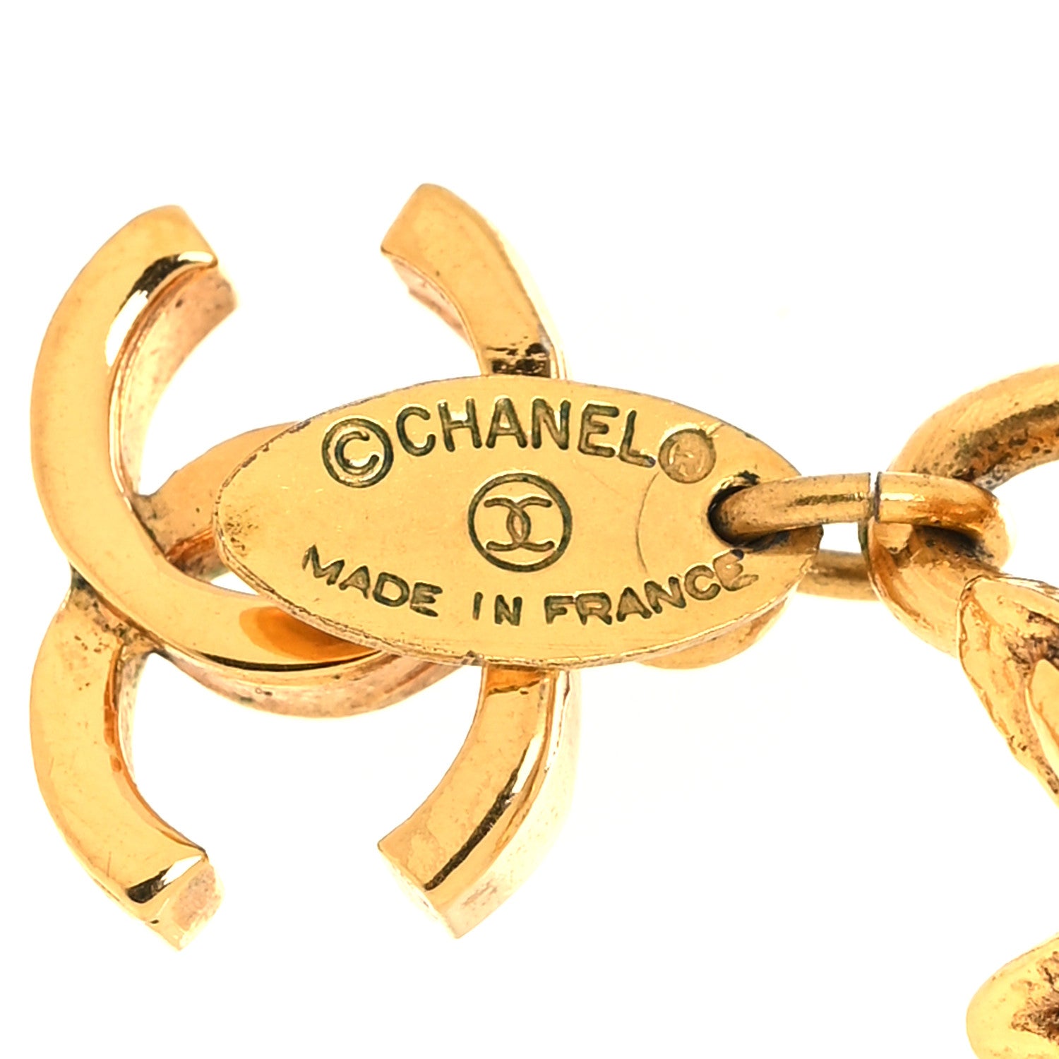 Chanel Pearl Flower CC Necklace Gold 5 of 5