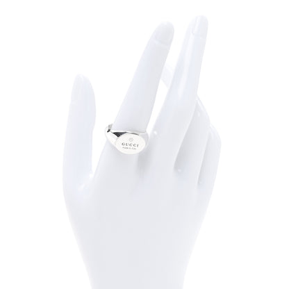 Gucci Sterling Silver Oval Trademark Ring 60 9 2 of 4