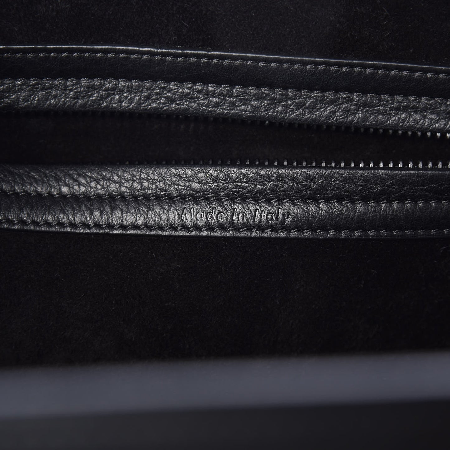 Supple Calfskin Medium Phantom Luggage Black