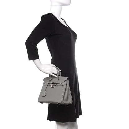Hermes Togo Birkin 25 Gris Mouette 2 of 12