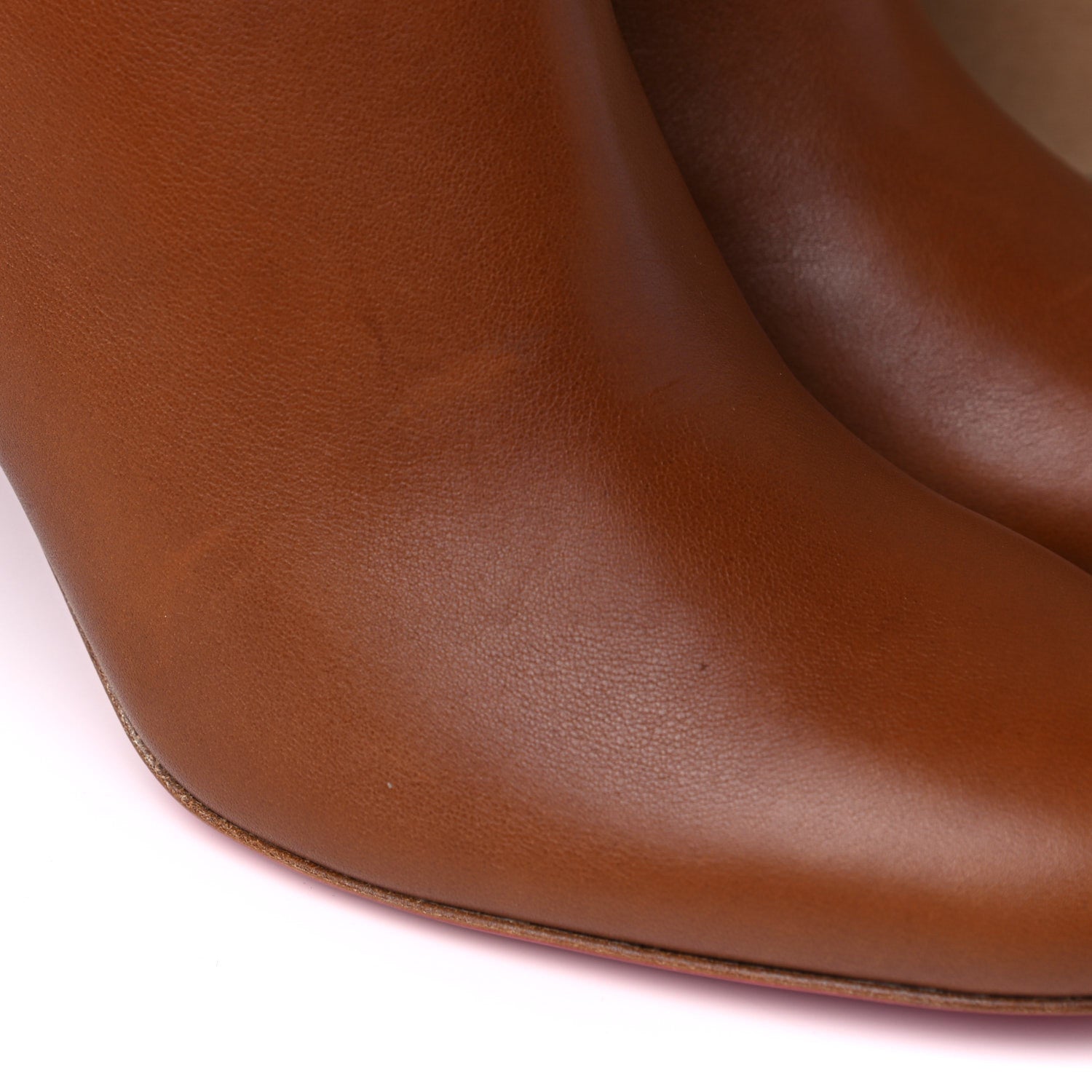 Christian Louboutin Calfskin Ziptotal 85 Booties 40.5 Cuoio 10 of 15