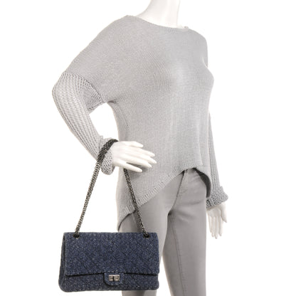 Chanel Tweed 2.55 Reissue 226 Flap Blue 2 of 9